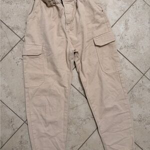 Zara Beige Cargo Pants for Men